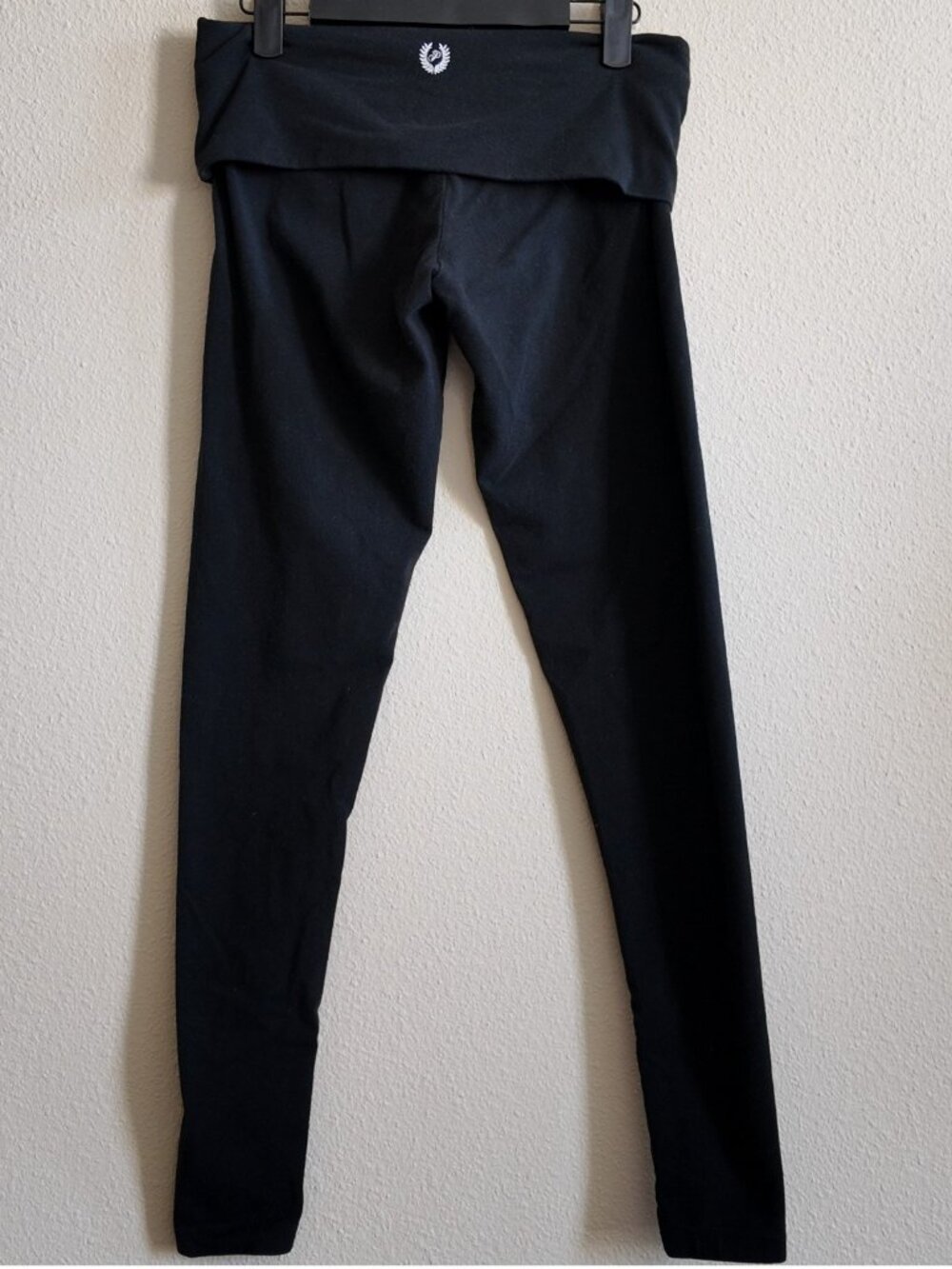 PINK foldover yoga pants black size small